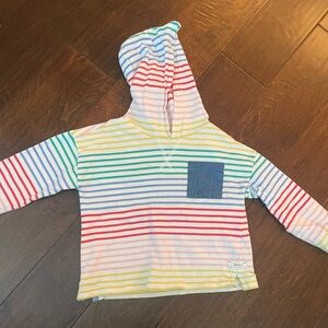 Joules Long sleeve Rainbow Hoodie